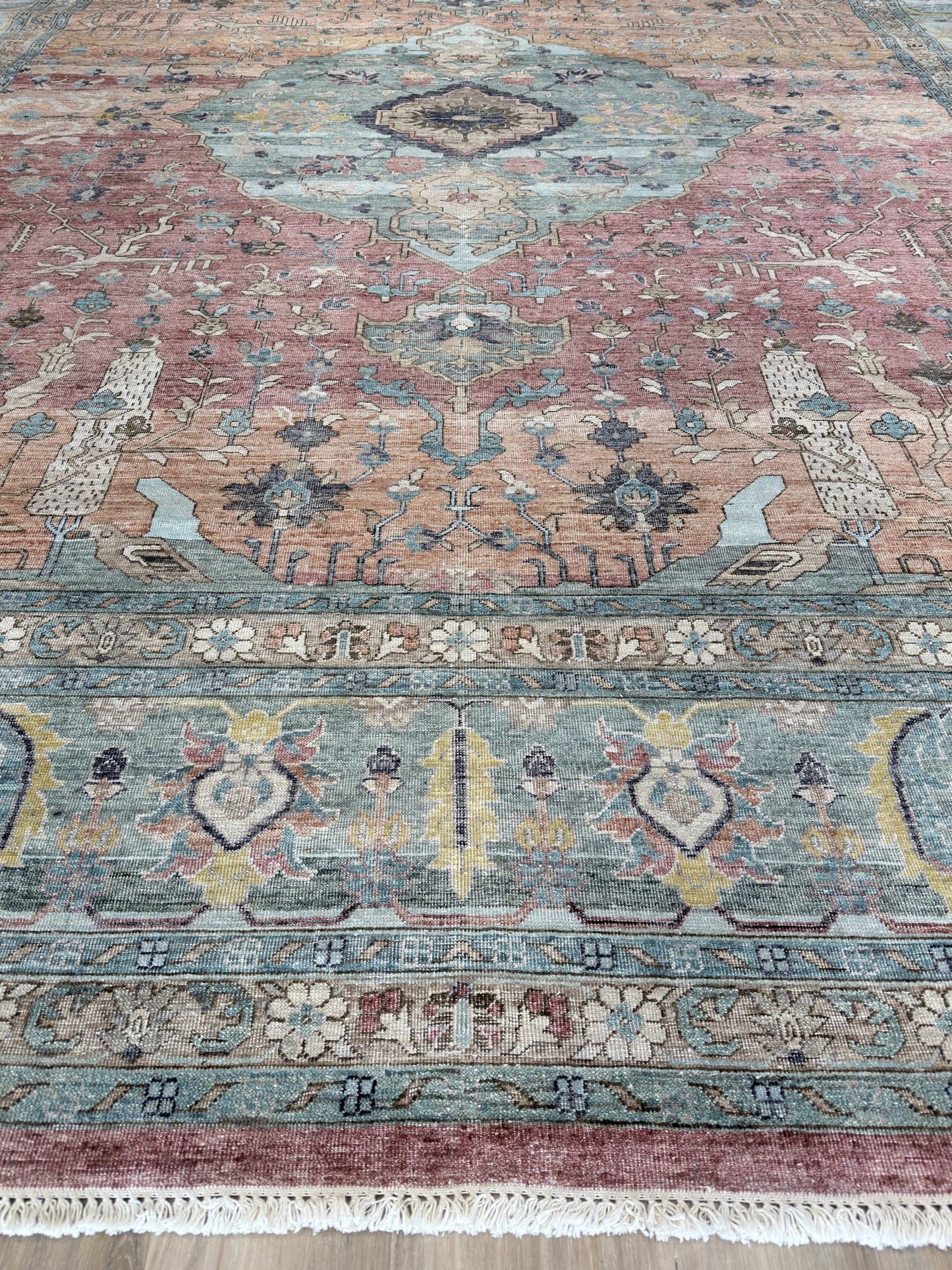 Vintage Look Tabriz 12'0"x14'11" Area Rug