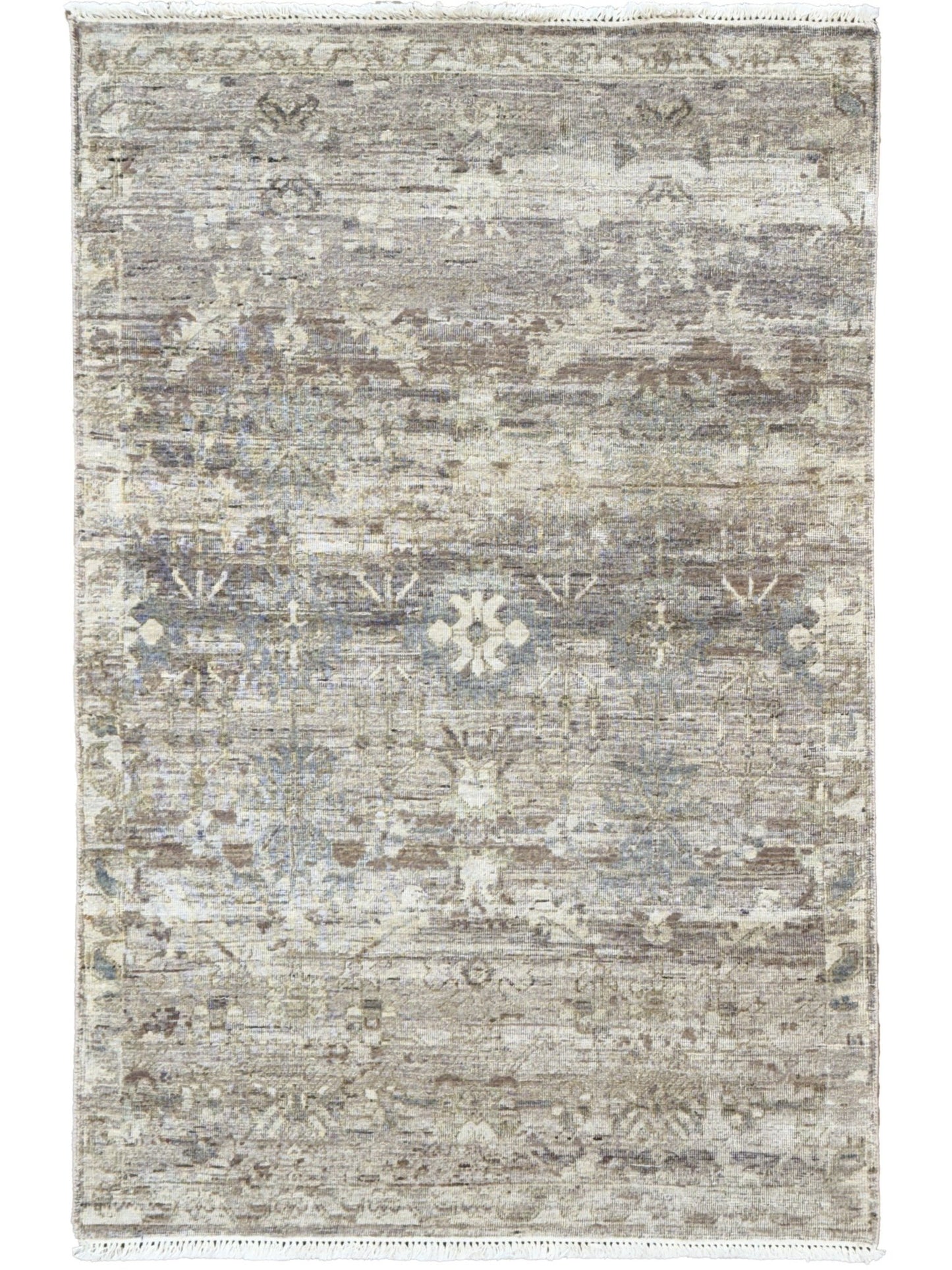 Vintage Look Oushak 3'10"x5'11" Area Rug
