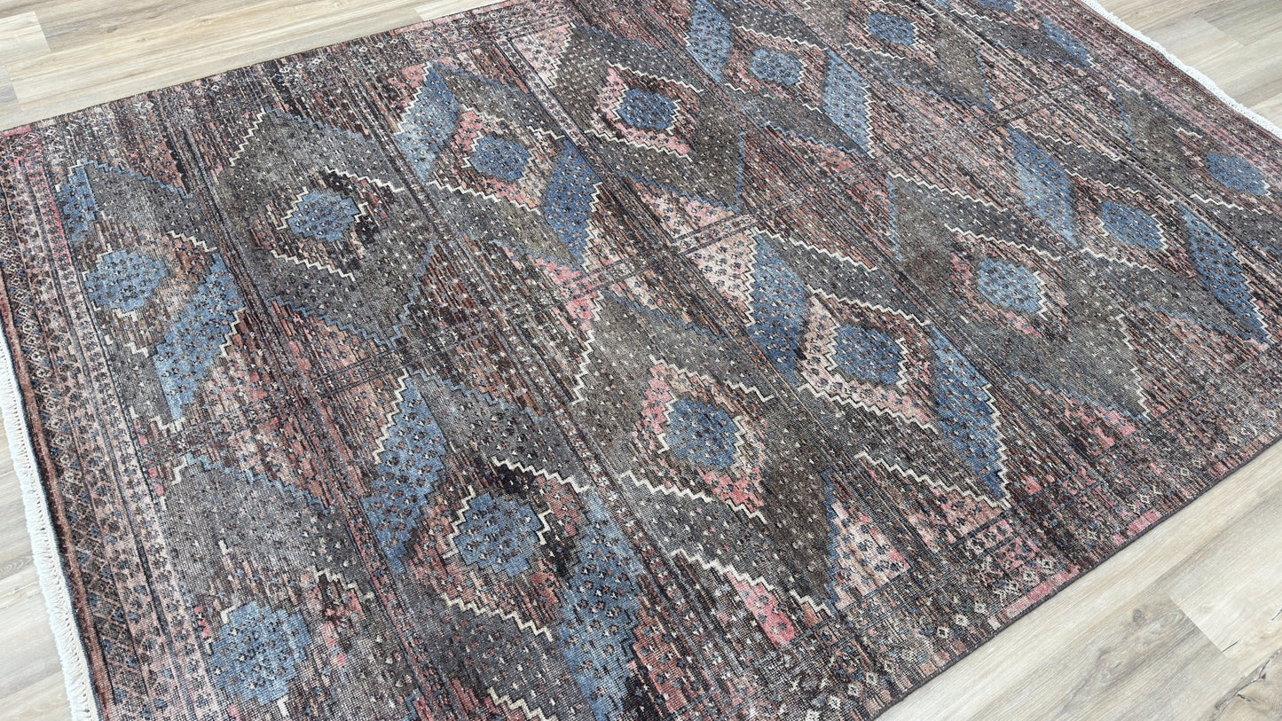 Vintage Look Boukhara 6'2"x9'0" Area Rug