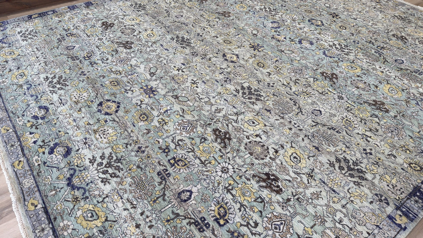 Vintage Look Tabriz 12'2"x15'2" Area Rug