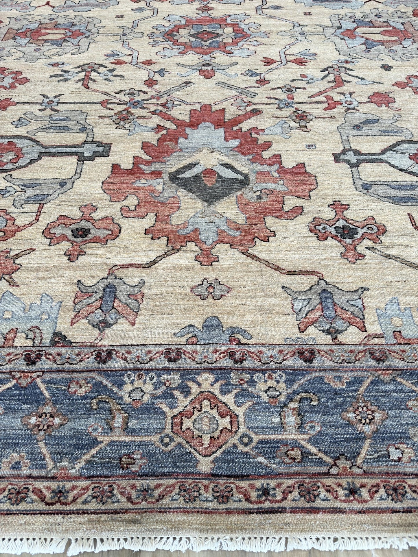 Vintage Look Heriz 12'1"x15'2" Area Rug