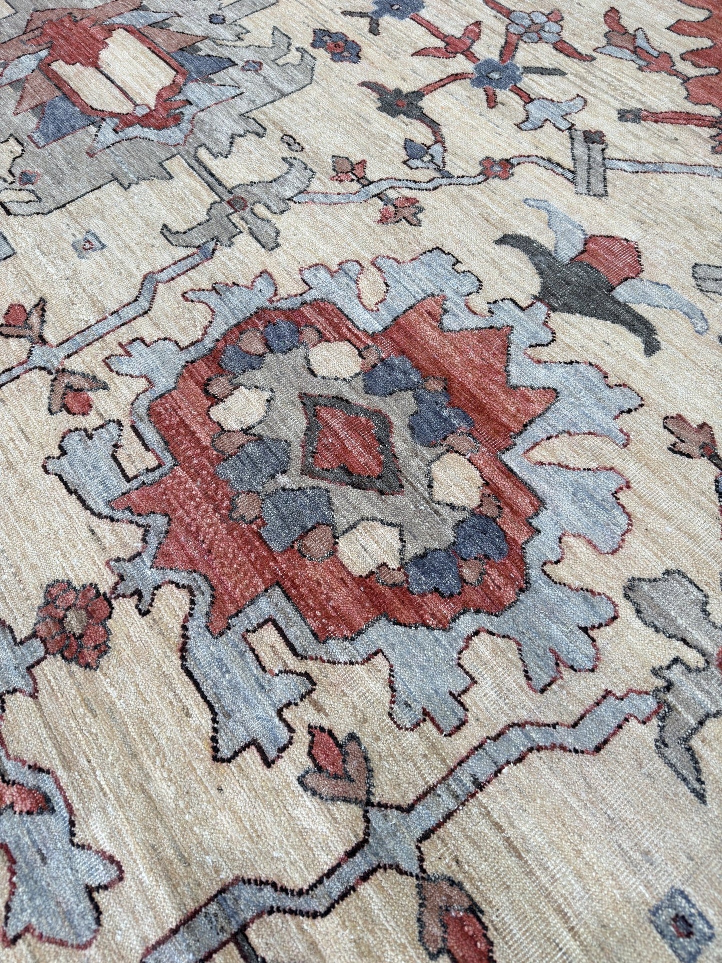 Vintage Look Heriz 12'1"x15'2" Area Rug