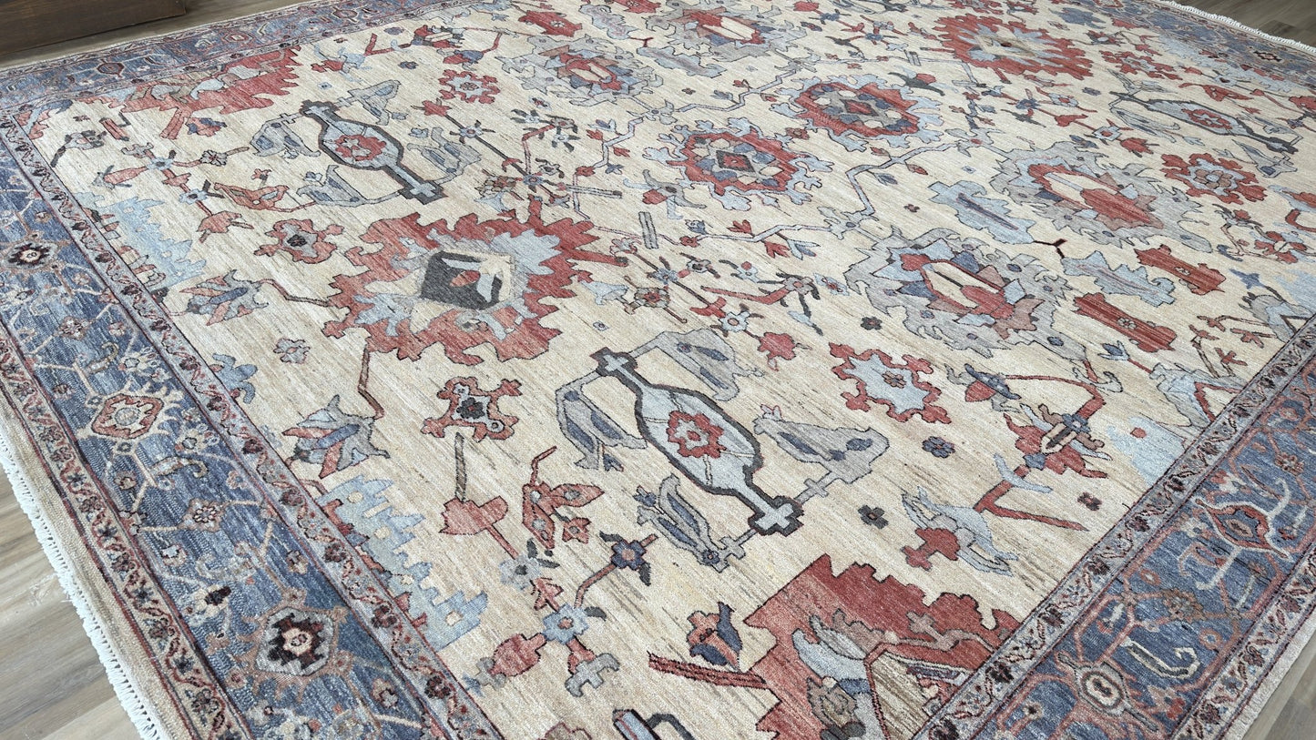 Vintage Look Heriz 12'1"x15'2" Area Rug