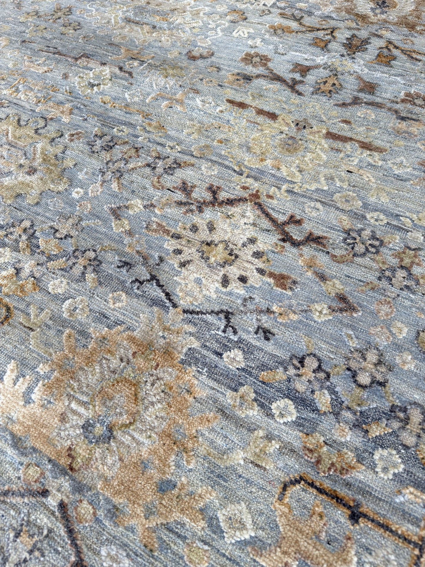 Vintage Look Oushak 12'1"x15'2" Area Rug