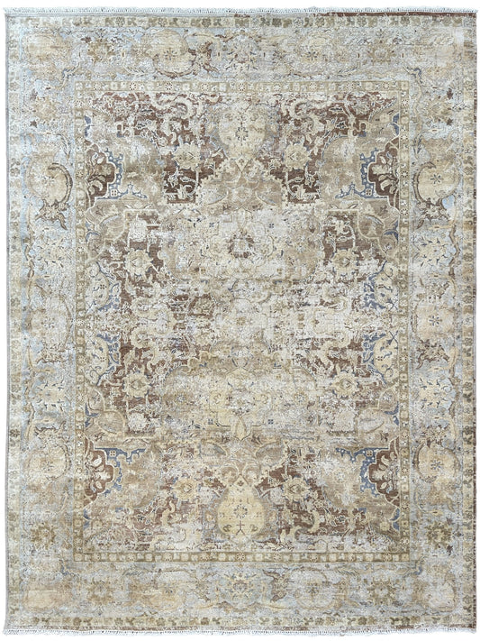 Vintage Look Isfahan Polonaise 9'3"x12'1" Area Rug