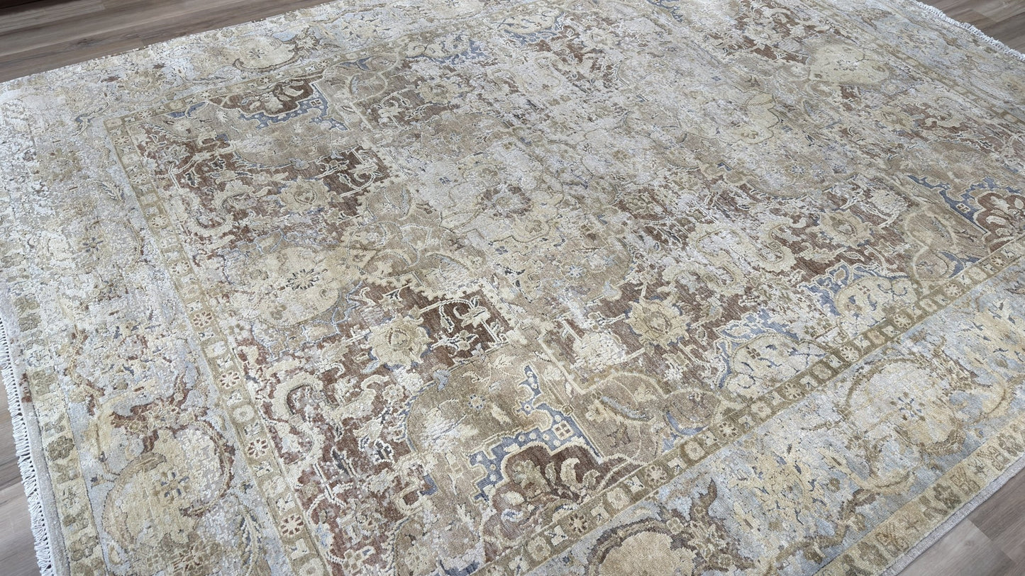 Vintage Look Isfahan Polonaise 9'3"x12'1" Area Rug
