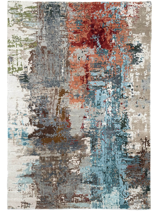Abstract Modern 5'8"x8'2" Area Rug