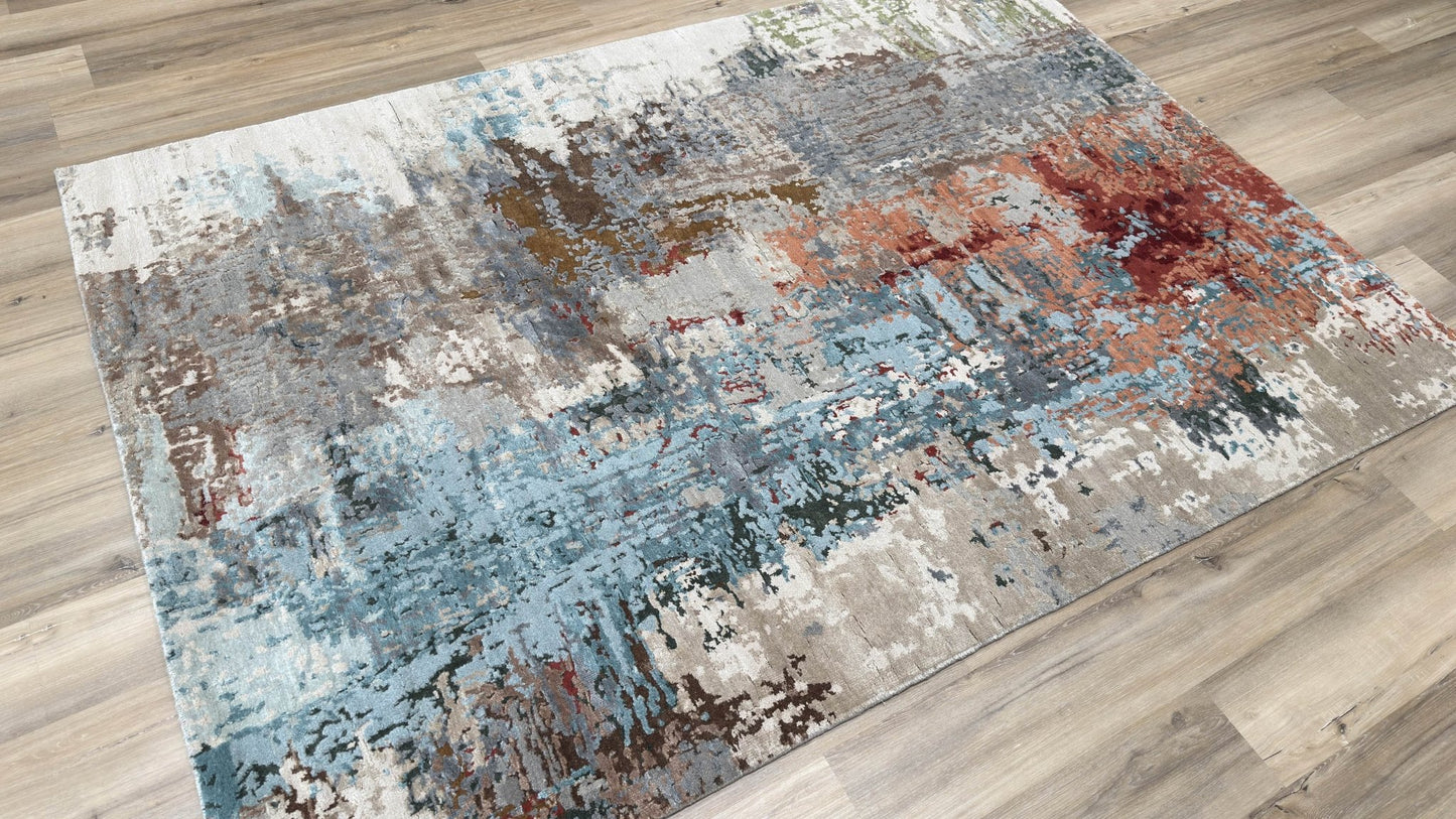 Abstract Modern 5'8"x8'2" Area Rug