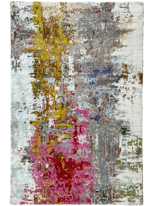 Abstract Modern 4'1"x6'1" Area Rug