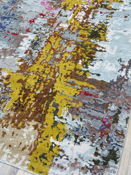 Abstract Modern 4'1"x6'1" Area Rug