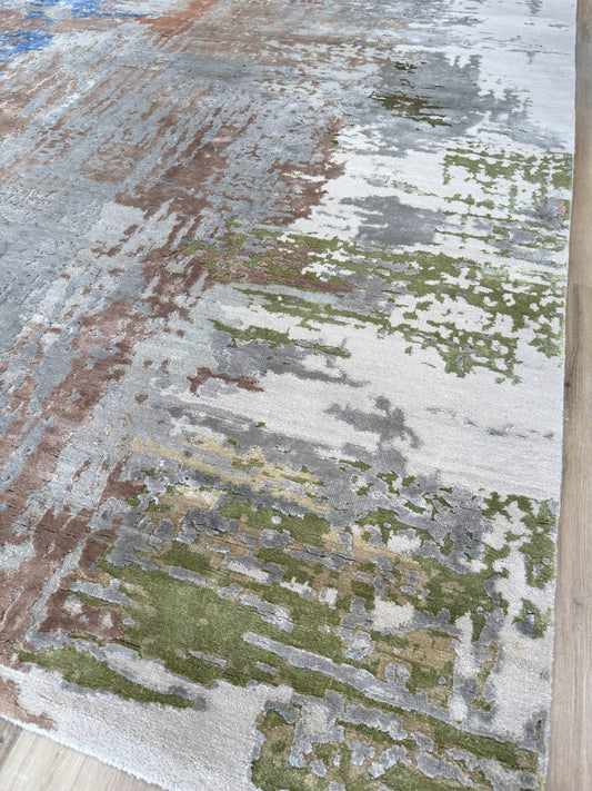 Abstract Modern 12'0"x15'1" Area Rug