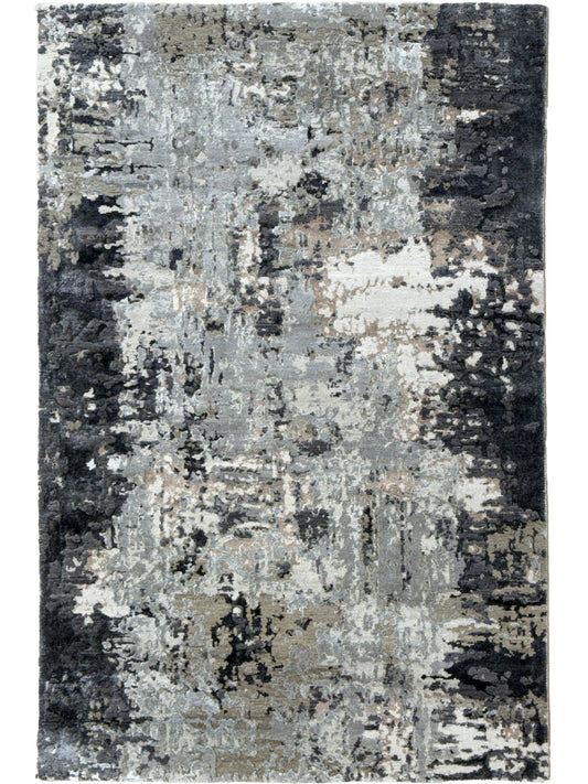Abstract Modern 4'0"x6'1" Area Rug