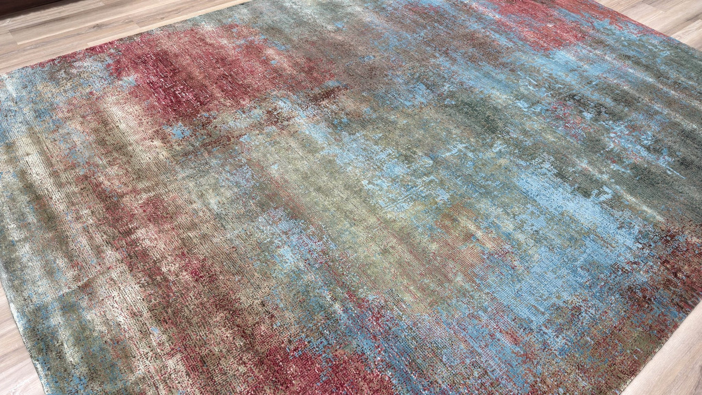Abstract Modern 9'2"x12'0" Area Rug