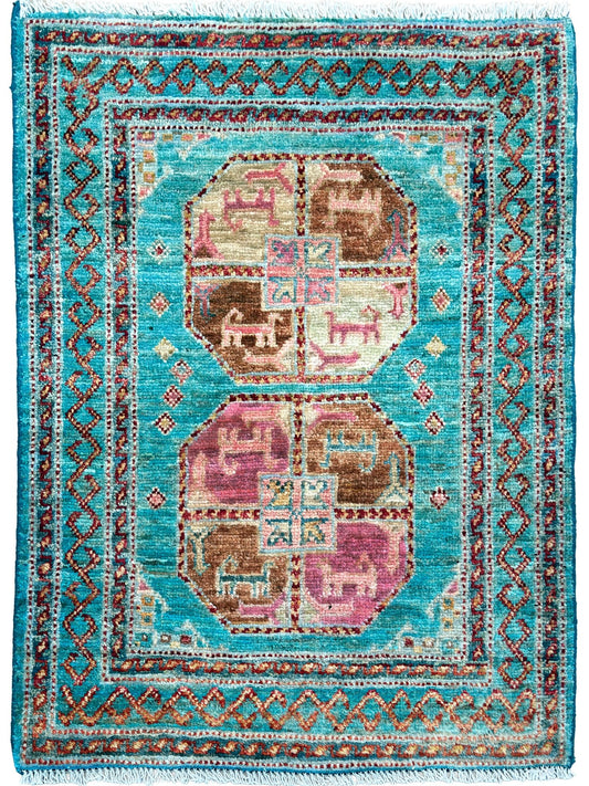 Transitional Boukhara 2'0"x2'9" Area Rug
