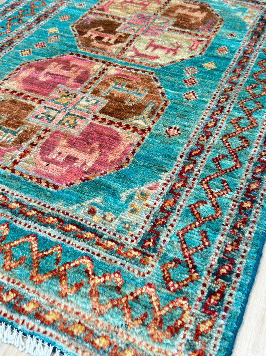 Transitional Boukhara 2'0"x2'9" Area Rug