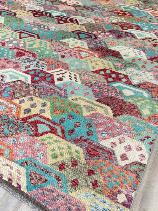 Tribal Style 11'6"x15'1" Area Rug