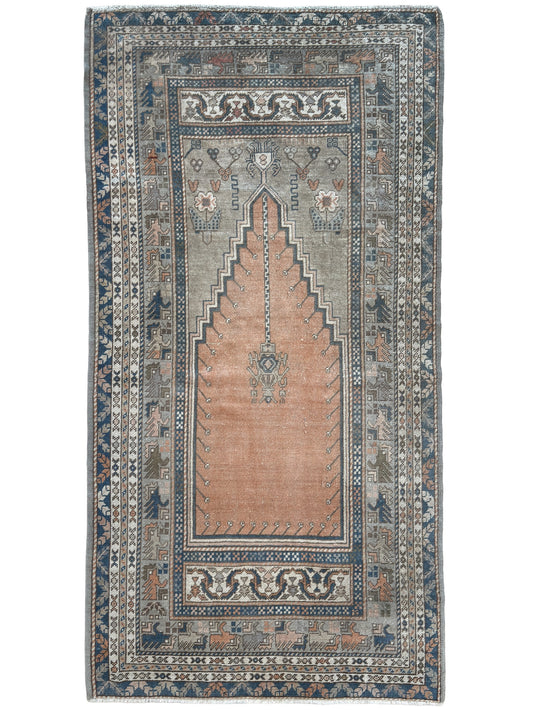 Turkish Vintage 3'9"x7'1"