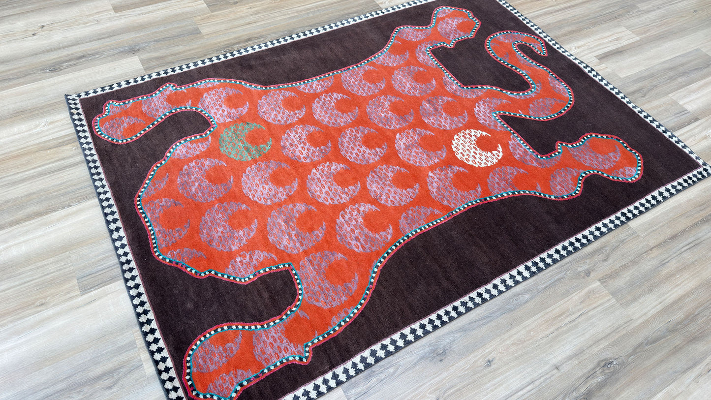 Modern Animal Hide 5'2"x7'3"