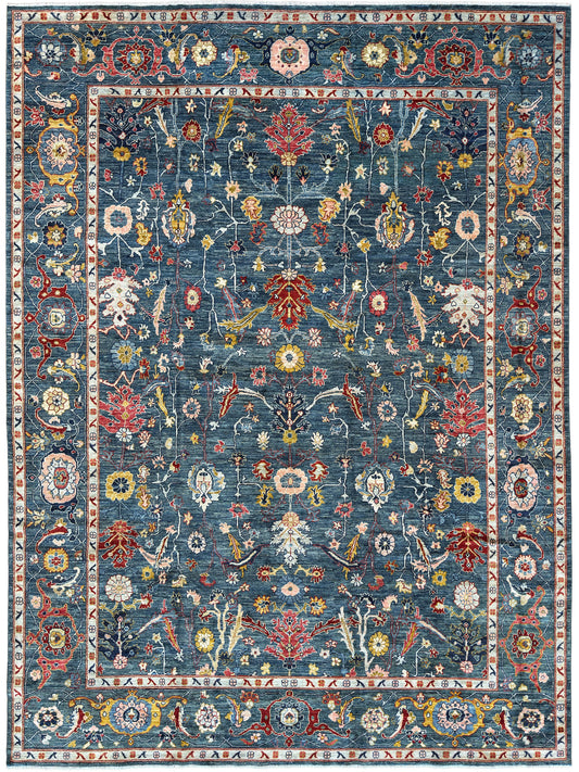 Transitional Heriz 9'2"x11'9"