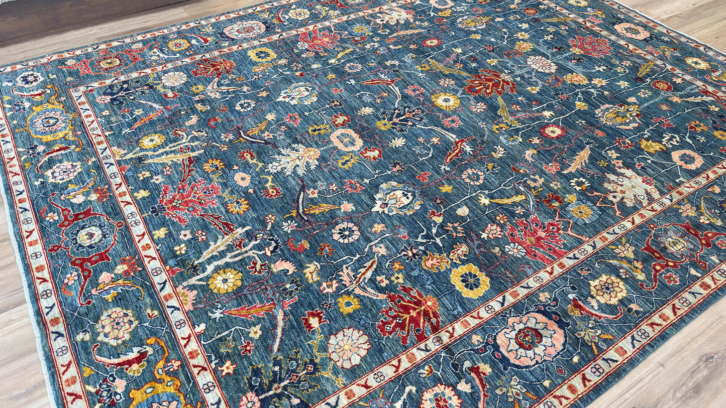 Transitional Heriz 9'2"x11'9"