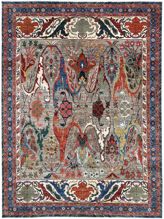 Transitional Bijar 9'1"x11'10"