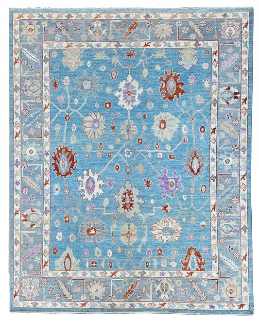 Floral Oushak 7'11"x9'8" Area Rug