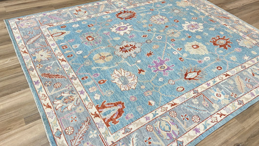 Floral Oushak 7'11"x9'8" Area Rug