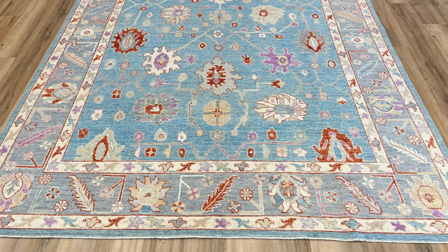 Floral Oushak 7'11"x9'8" Area Rug