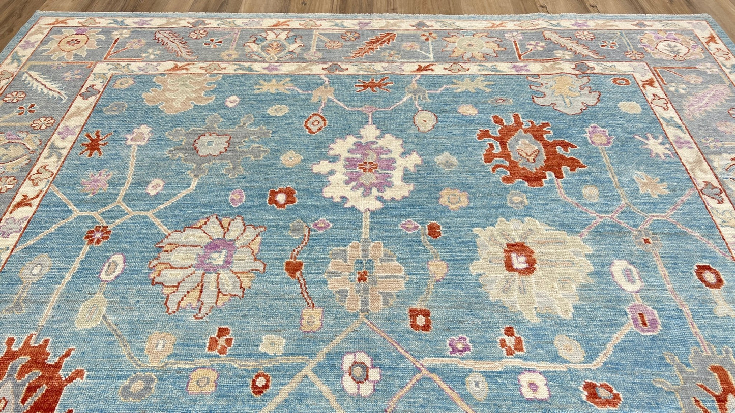 Floral Oushak 7'11"x9'8" Area Rug