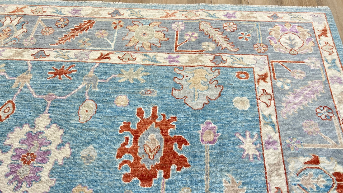 Floral Oushak 7'11"x9'8" Area Rug