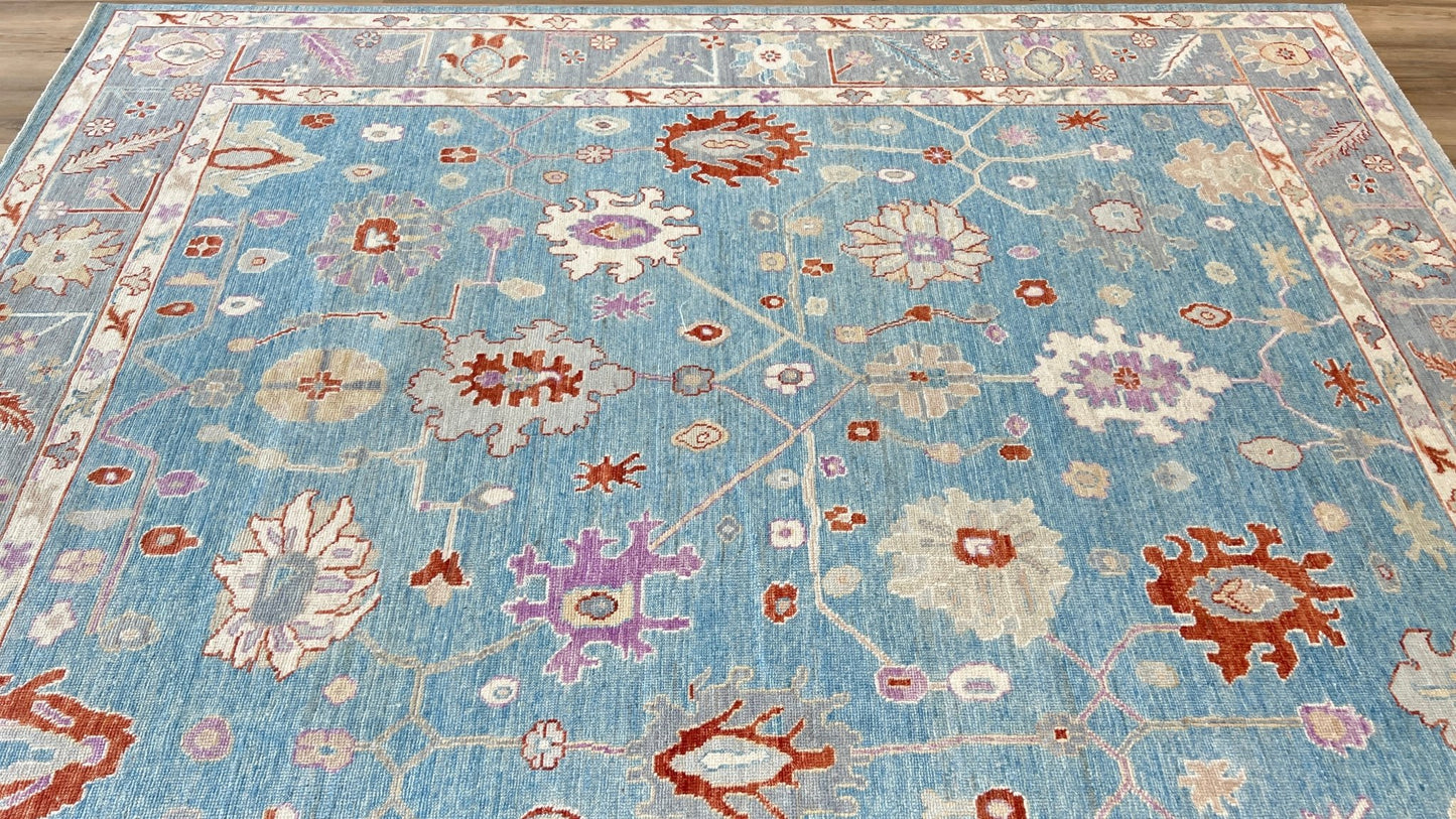 Floral Oushak 7'11"x9'8" Area Rug