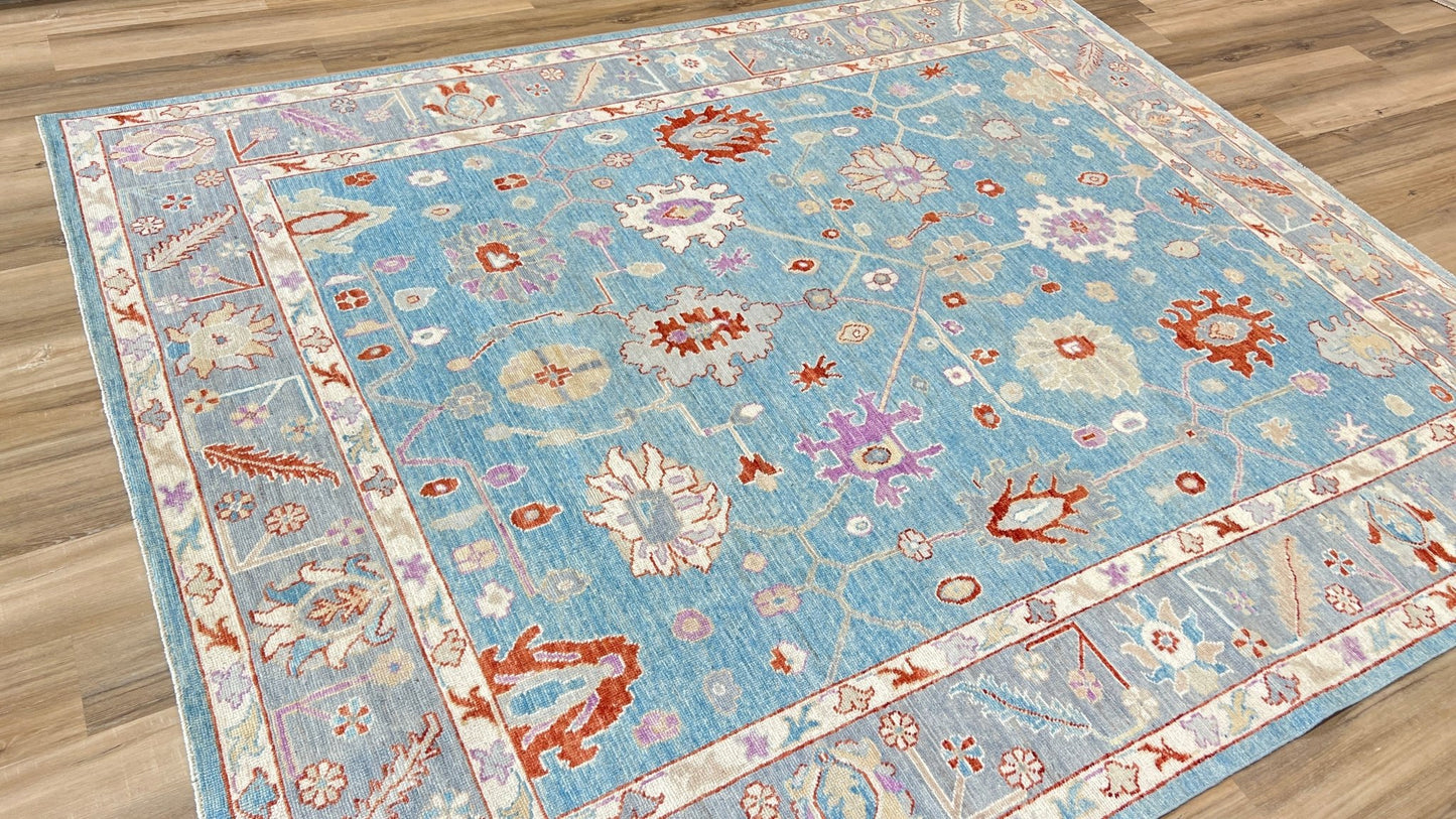 Floral Oushak 7'11"x9'8" Area Rug