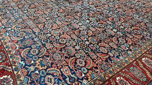 Antique Bakshaish 9'8"x12'2" Area Rug