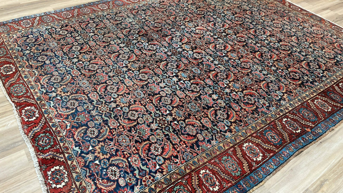 Antique Bakshaish 9'8"x12'2" Area Rug