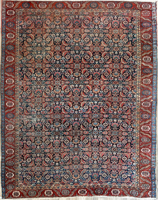 Antique Bakshaish 9'8"x12'2" Area Rug