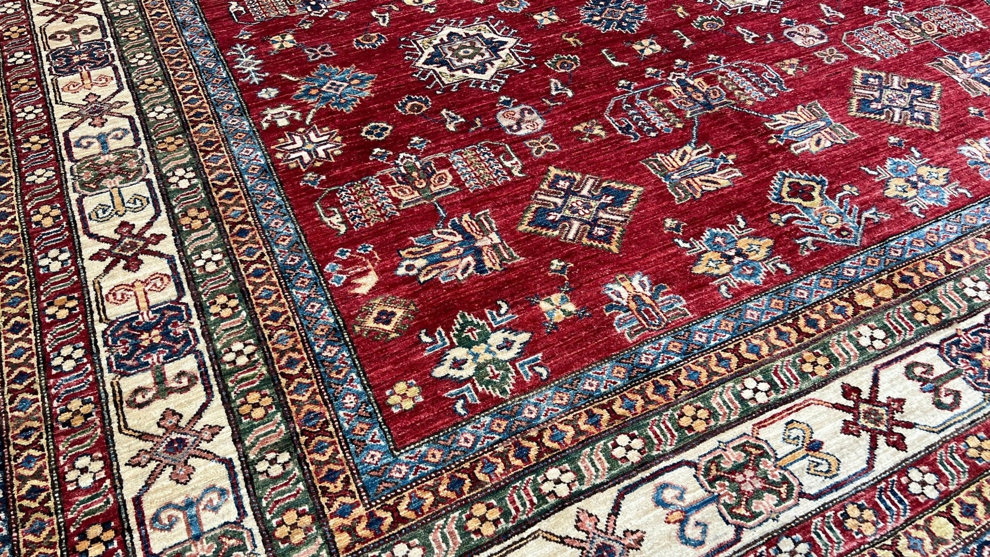 Transitional Kazak 7'9"x10'1" - Wooden Looms Rug Gallery