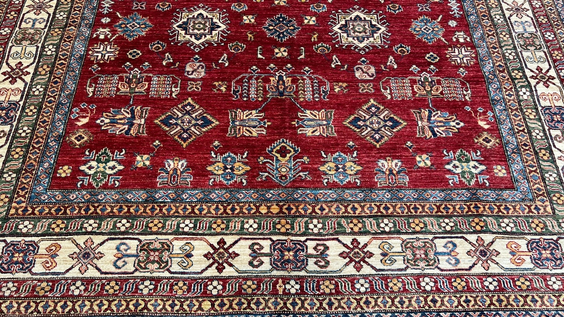 Transitional Kazak 7'9"x10'1" - Wooden Looms Rug Gallery