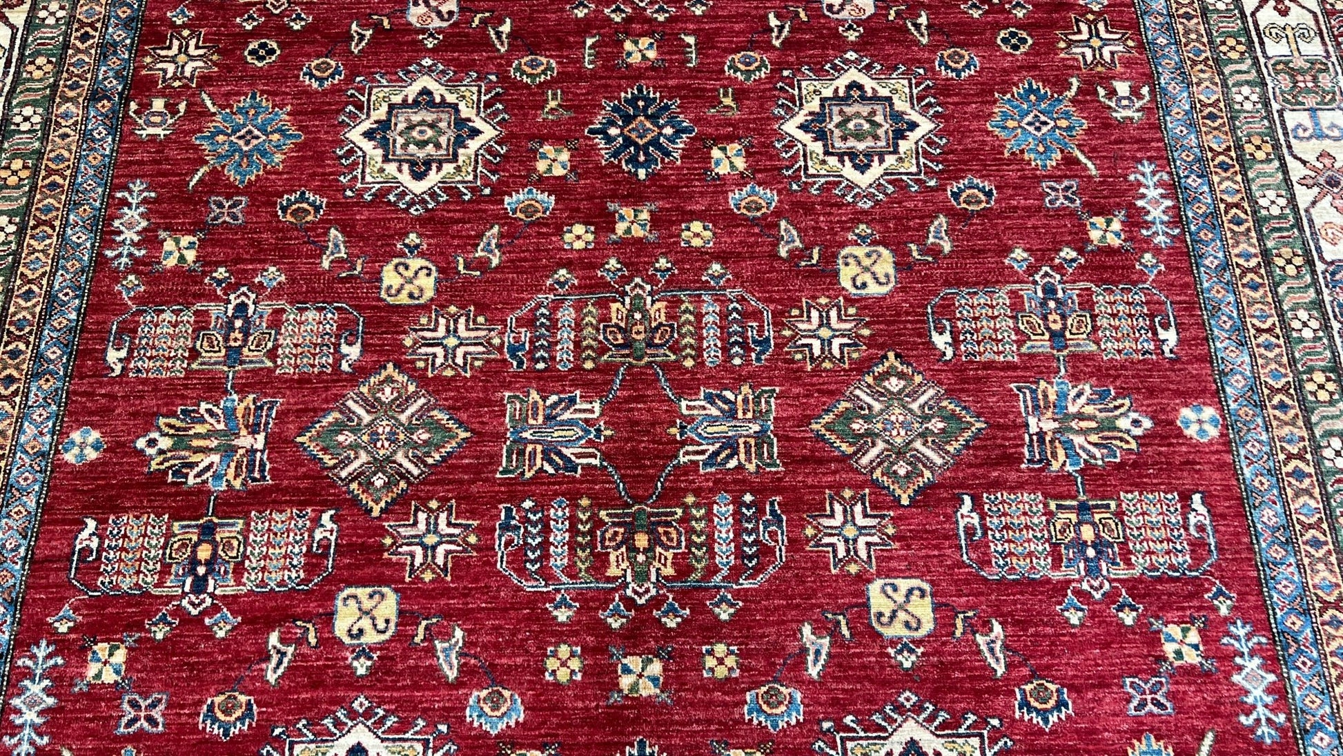 Transitional Kazak 7'9"x10'1" - Wooden Looms Rug Gallery