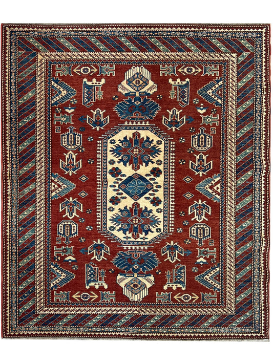 Geometric Kazak 5'2"x6'1"