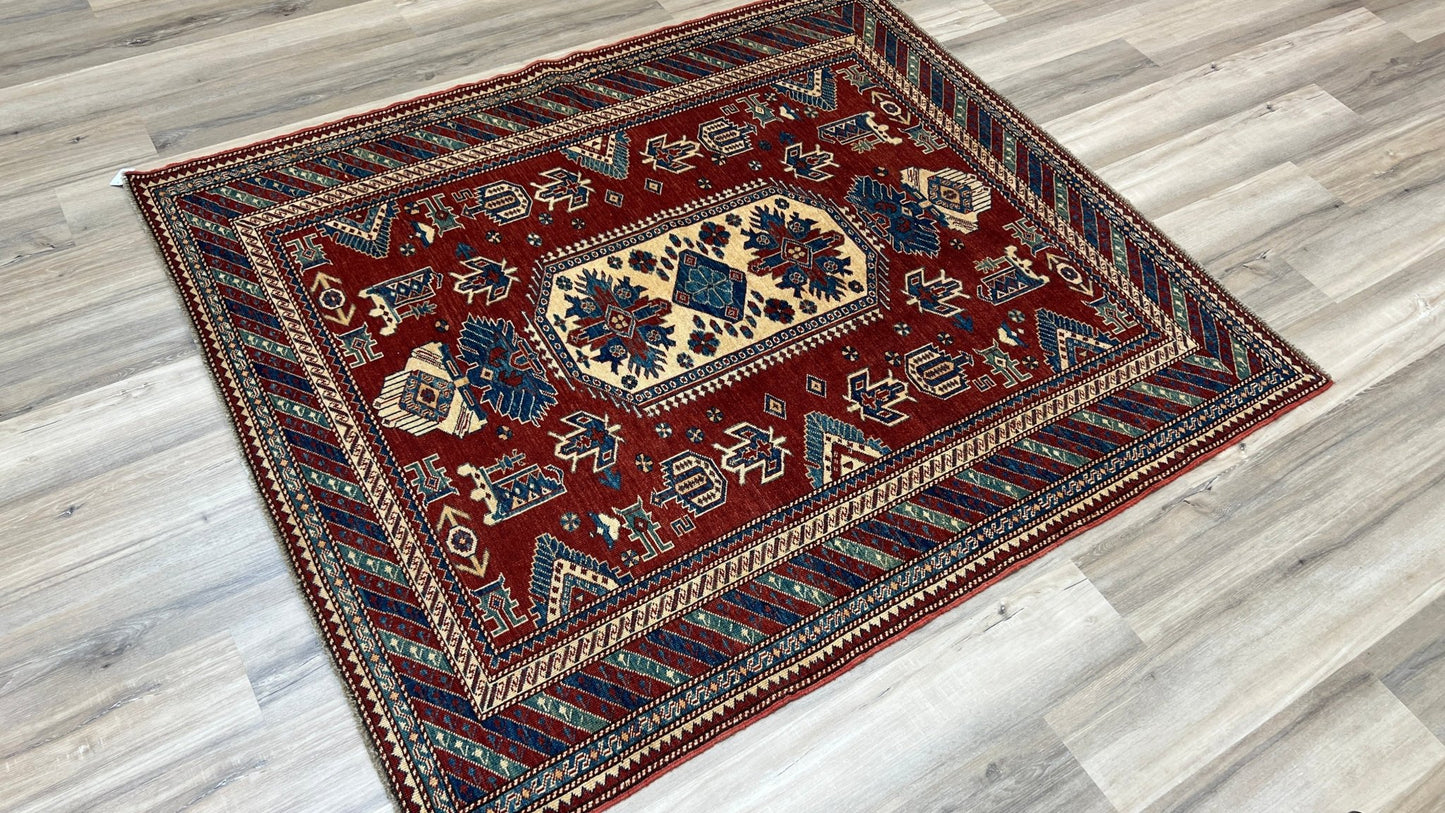 Geometric Kazak 5'2"x6'1"