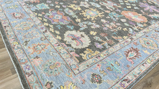 Floral Oushak 7'11"x10'1" Area Rug