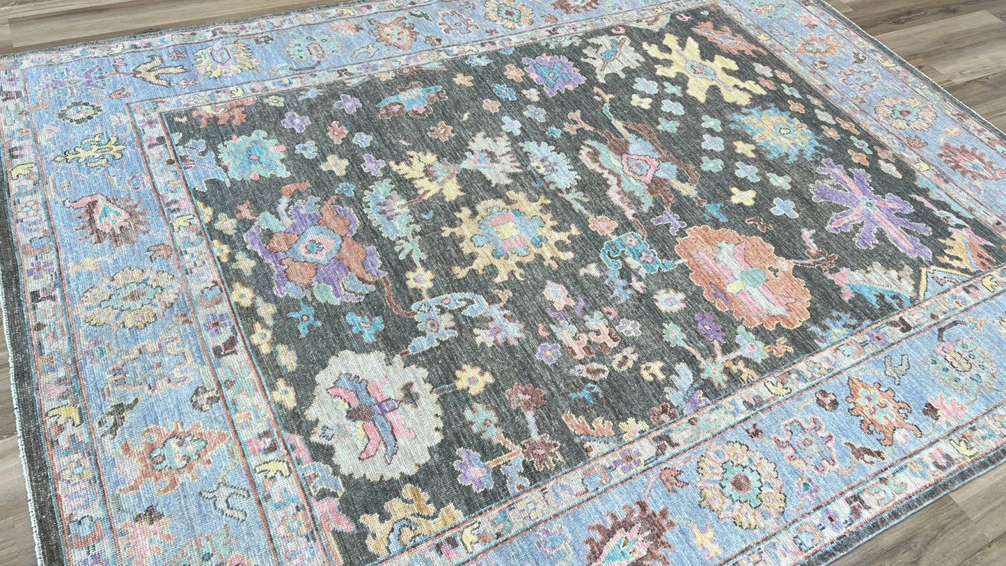 Floral Oushak 7'11"x10'1" Area Rug