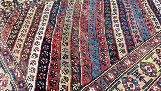Caucasian Gendge Runner 4'9"x10'4" Area Rug