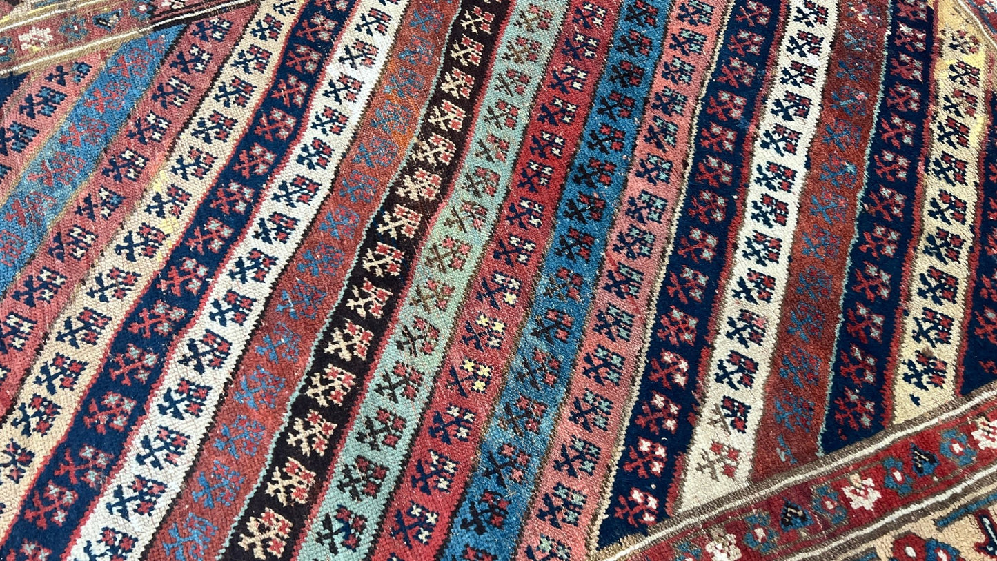 Caucasian Gendge Runner 4'9"x10'4" Area Rug