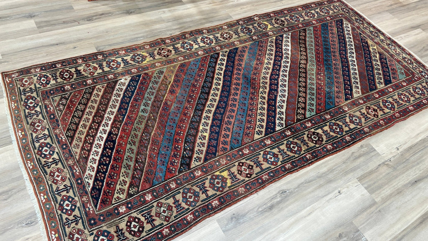 Caucasian Gendge Runner 4'9"x10'4" Area Rug