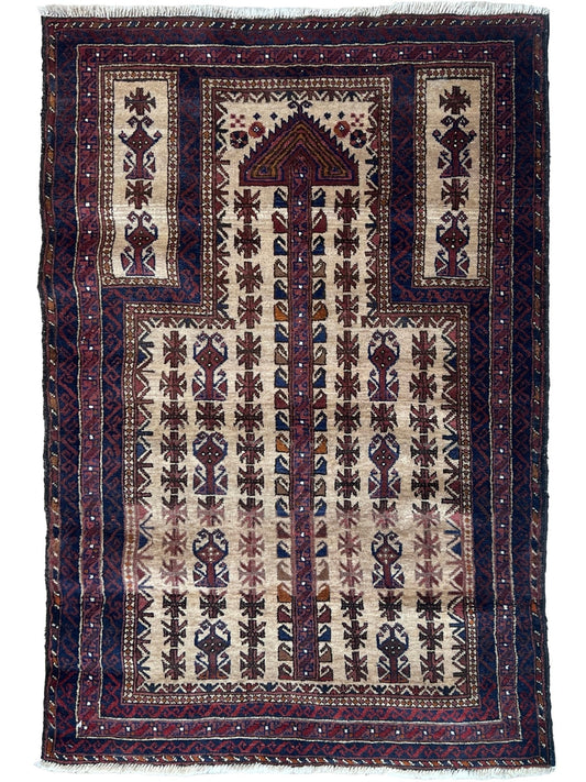 Tribal Baluch 3'x4'4" Area Rug