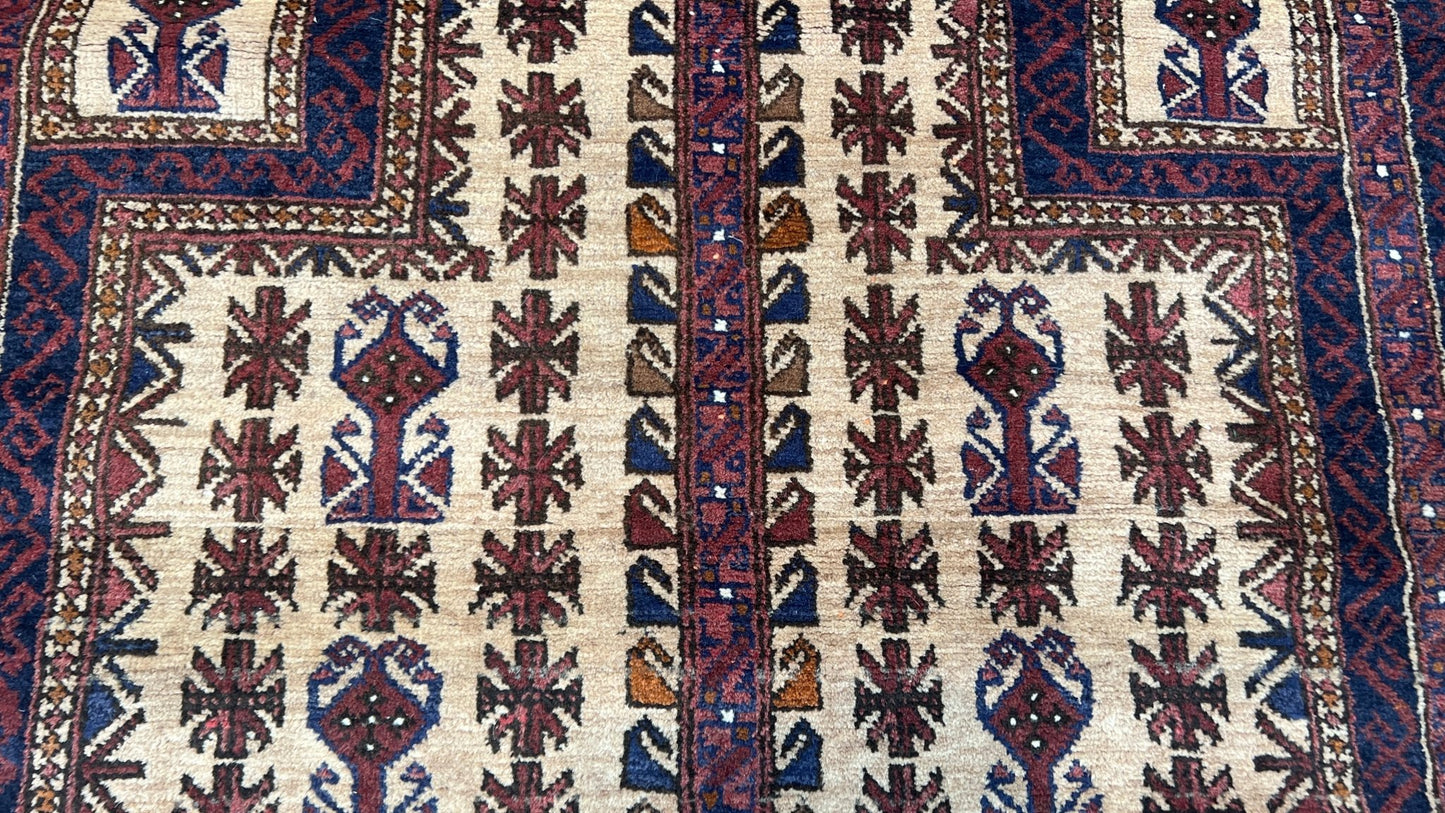 Tribal Baluch 3'x4'4" Area Rug
