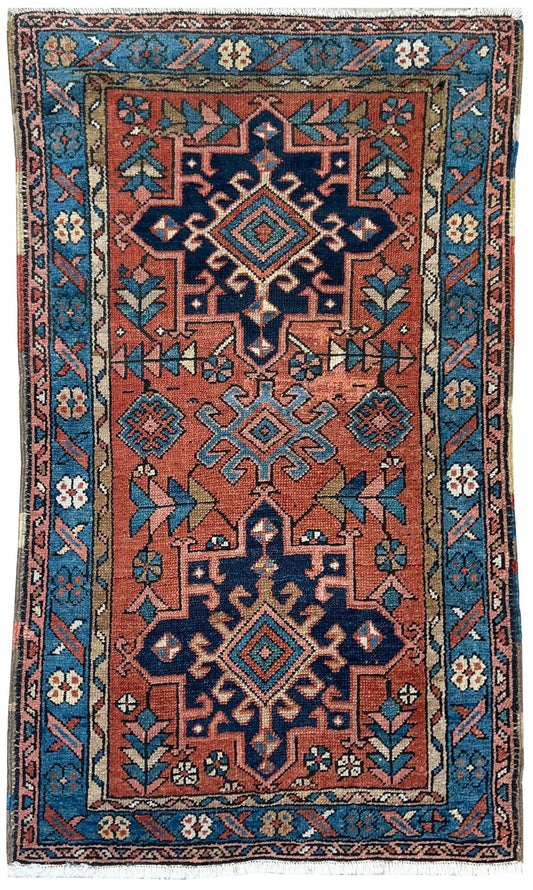 Persian Karajeh 2'9"x4'4" Area Rug