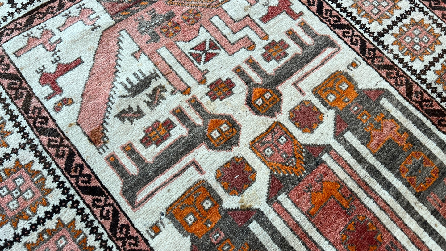 Persian Baluch 3'x5'5" Area Rug