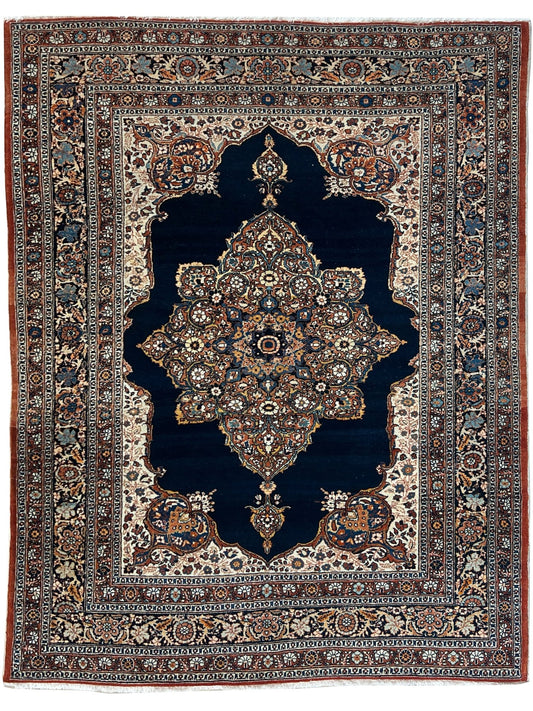Persian Tabriz 4'5"x5'7" Area Rug